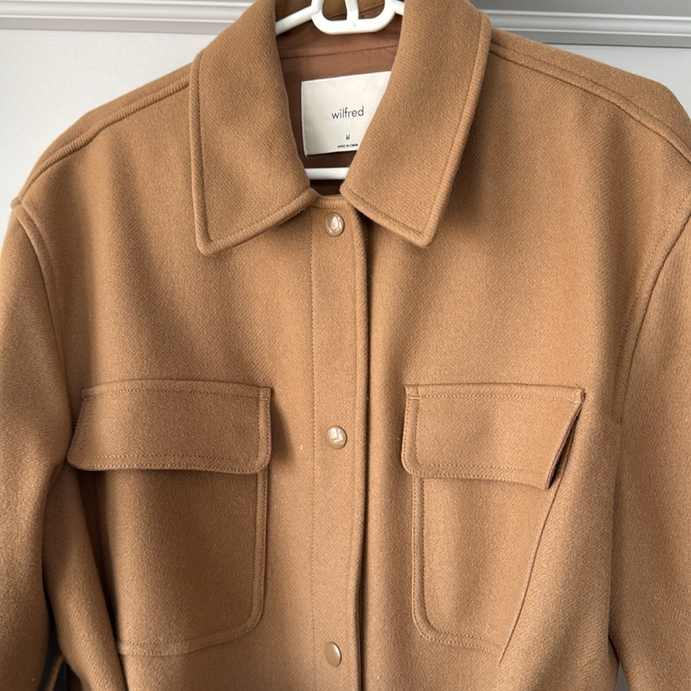 Wilfred Rialto Brown Utility Jacket with Belt and Collar - Picture 3 of 7